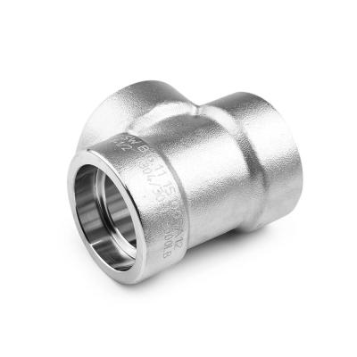 China High Pressure CNG 304/316 Stainless Steel Socket Weld Tee Pipe Fitting Three Way Socket Weld Fittings for sale