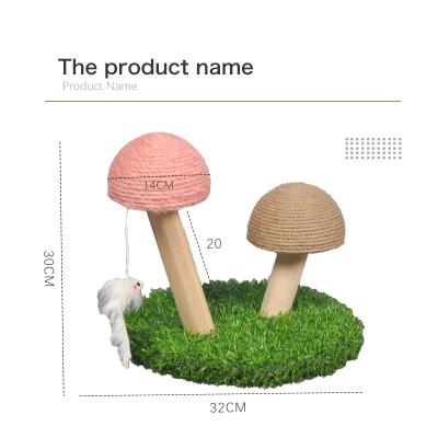 China High Quality Viable Cat Climbing Frame Cat Wood Mushroom Tree Stand From Pet Toys Supplier for sale