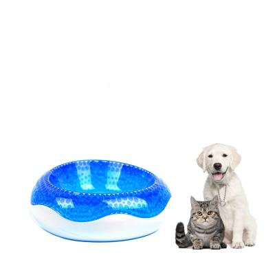 China New Viable Summer Pet Cool Products Condensed Pearl Ice Bowl Hot Selling Artifact Cat And Dog Cooling Bowl for sale