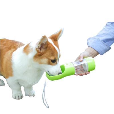 China Whole Sale Viable Hot Selling 3 in 1 Dog Water Bottle Travel Outdoor Dog Water Bottle Pet Water Fountain for sale