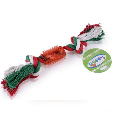 China 2020 Factory direct sales viable professional safety pure cotton puppies chew toy rope for sale