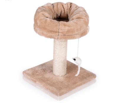 China China Sustainable Suppliers Wholesale Comfortable Cat Scratch Tree House Cat Exercise Tree for sale