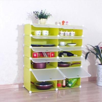 China 10 cubes sauder storage shelving container with friendly material,PP plastic and wire(FH-AL02017-10) for sale