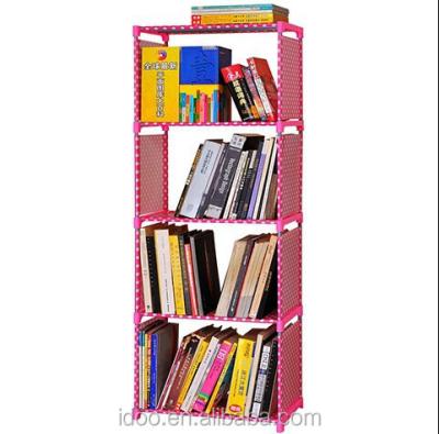 China Custom furniture cloth plastic cube dustproof bookcase for sale