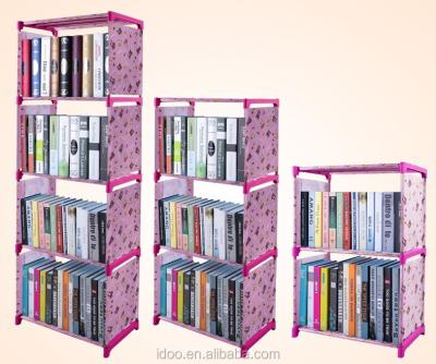 China French Style Dust Proof Bookcase IDOO Plastic Modern Design Diy Bookshelf for sale