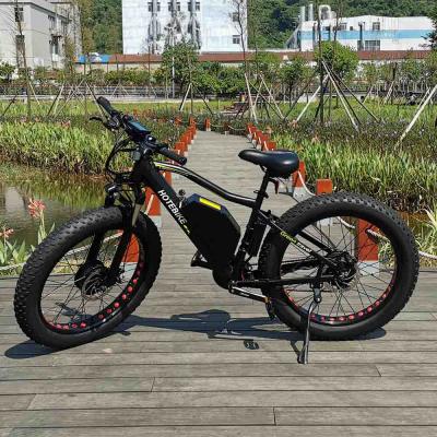 China Adult A7AT26 48V 500W 750W Dual Motor Fat Tire Electric Bike Electric Bike 26inch Standard Wheel Fat Bike for sale