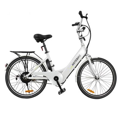 China Electric Bicycle 250w 350w Hotebike 26 City Bike 10AH Electric Steel Battery Electric Fast Mountain Bike for sale