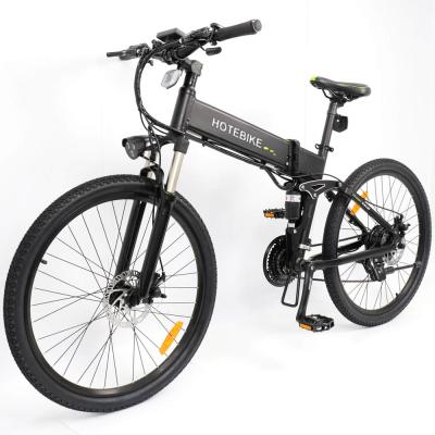 China Aluminum Alloy Standard High Rates 26inch Folding Bike 36v 48v 250W/350W/500W Electric Frame Electric Bicycle for sale