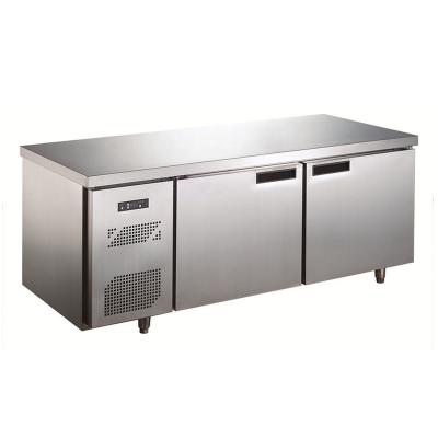 China MC18L2F Single-temperature Stainless Steel 1.8m Counter Top Fridge Integrated Undercounter Freezer for sale