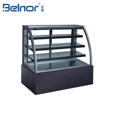 China Single-temperature Cooling Fan Cake Display Fridge Commercial Cake Showcase Refrigerator For Bakery for sale