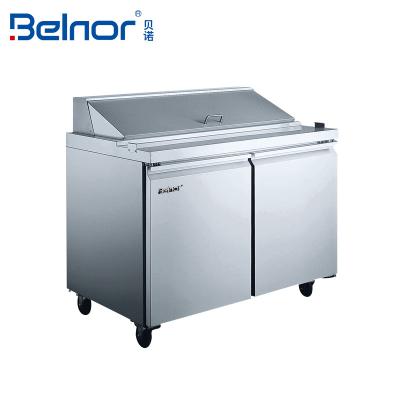 China Best quality Single-temperature display counter commercial pizza prep table refrigerator work table for sale