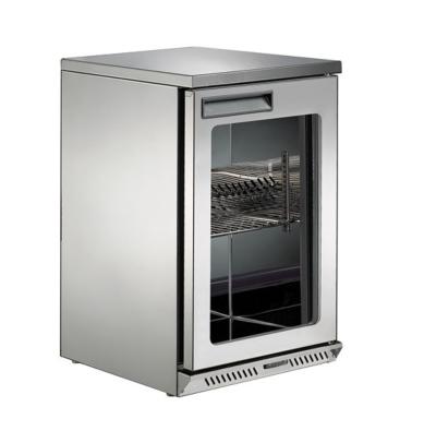 China Small Single-temperature Glass Door Display Hotel Under Back Bar Counter Fridge for sale