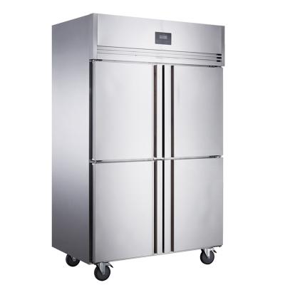 China Large Capacity Single-Temperature Commercial Stainless Steel 4 Doors Upright Freezer for sale