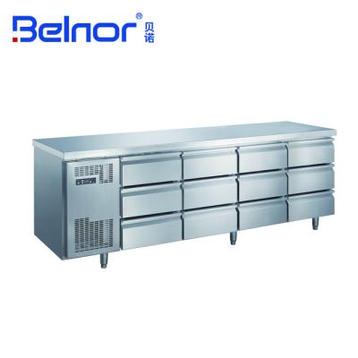 China TC0.6N12W Single-temperature under counter refrigerator with drawers for sale