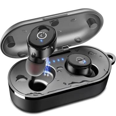 China Single Ear T10 5.0 Wireless Earbuds With Wireless Charging Case IPX8 Waterproof Stereo Headphones In Ear Built In Mic Headset Pre for sale