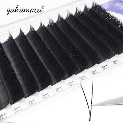 China Fan GAHAMACA V Shape Eyelash Extension Premade Volume Y YY Lashes Natural Individual Silk Type Maquiagem Cilios V Easy Lashes for sale