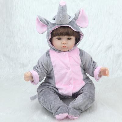 China Cheap Hot Selling Soft Silicone Realistic Bebe 17inch 42cm With Clothes Surprise Gifts Toys Reborn Doll for sale