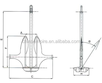 China Various Types High Quality Boats Marine Ship CB57-77 High Holding Power Matrosov Anchor For Boat With Certificates for sale