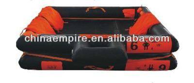 China Latest SOLAS Approved 6 Person Open Reversible Inflatable Life Raft With GL Certificate Optional for sale