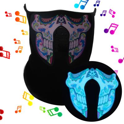 China Halloween Sound Active Light Led Mask , Rave Sound Reactive Light Up Mask for sale