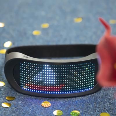 China Colorful Festival Decoration Led Party Glasses , RGB Programmable Flashing Glasses for sale