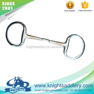 China Riding Product Stainless Steel Eggbutt Stainless + Copper Bit With Copper Inlay Mouth for sale