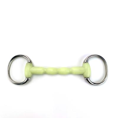 China Flexible Stainless Steel SS Mouth Horse Racing Eggbutt Bit With Round Rings for sale