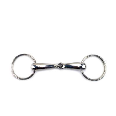 China Stainless Steel SS Ring Snaffle Horse Bit With Sealed SS Or Brass Mouth for sale