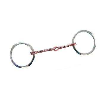 China Horse Racing Driving Twisted Copper Wire Mouthpiece Horse Racing Bit for sale