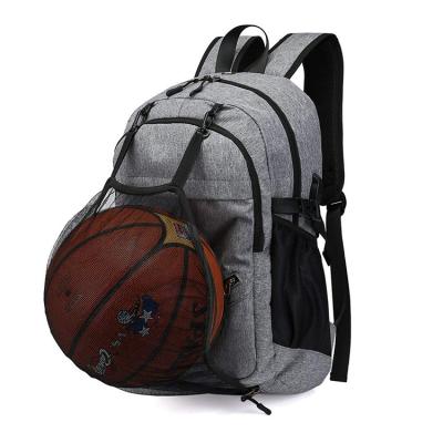 China With USB Customized USB Charging Excuse Hidden Net Multifunctional Weekend Travel Rucksack Sport Basketball Backpack for sale