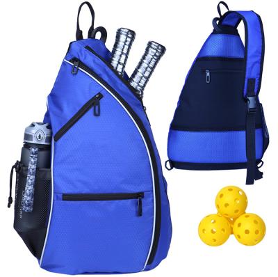 China Outdoor Wholesale Custom Waterproof Bag Hidden Pocket And Water Bottle Holder Travel Beach Tennis Racket Outer Bag for sale