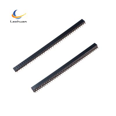 China Pitch 5.7mm Pitch 5.7mm Right Angle Automotive PCB Socket 2.54mm Dual Row 40Pin Female SMT Header Good for sale