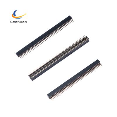 China Pitch Automotive PCB Socket 1.27mm Straight Angel Double Row 40Pin Female SMT Header Good for sale