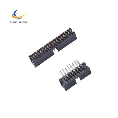 China PCB 2.54mm pitch sraight right angle SMT box header wrapped header for sale