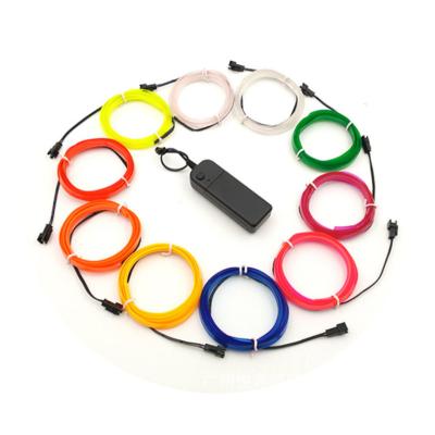 China The Wholesale Price FMEW-1013 EL Light Wire Strip DIY Craft Colors Factory Wholesale Electroluminescent Neon Light Cuttable Wire Strip for sale