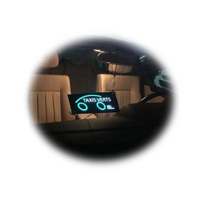 China Indoor Electro-Luminescent Light Logo For Taxi Light Sign For Rideshare Driver Custom Light Signage Manufacturer The Real for sale