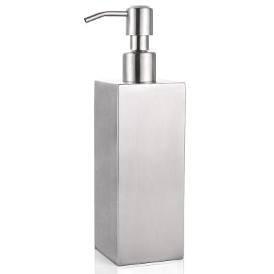 China Liquid Foam Soap Dispenser Stainless Steel Kitchen Hand Body Soap Dispenser Bottle For Bathroom for sale