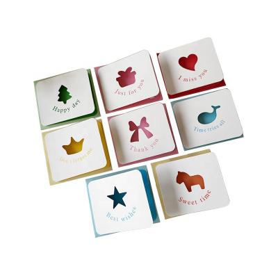 China Custom Kindergarten Kids Handwritten New Products Box All Day Teachers' Day Wishes Greeting Card Printing for sale