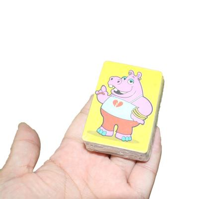 China Cheap Custom Learning Card Recycled Creative Super Cute Small Mini Playing Cards Cartoon Cards Poker Pattern Kids for sale