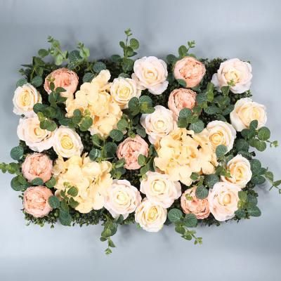 China Fashional Artificial Flowers N-143 Artificial Flower Wall Backdrop Panels 16 x 24