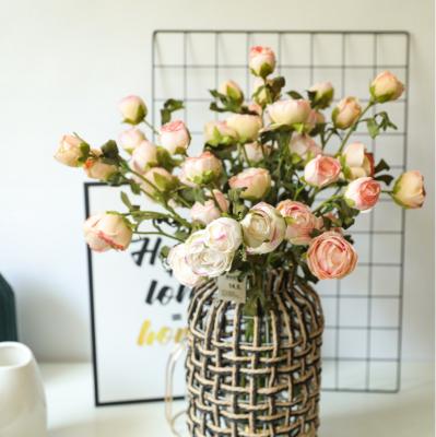 China Wholesale High Quality Eco-friendly / Durable Vintage G-021 Ranunculus Flower With 5 Heads For Wedding Home Office Store Party Decoration Or Mothers Day for sale