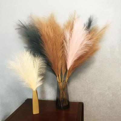 China N-003 Wholesale Fake White Pink Eco-friendly/Sustainable Pampas Grass Nordic Boho Artificial Pampas For Hotel Wedding Home Decoration for sale