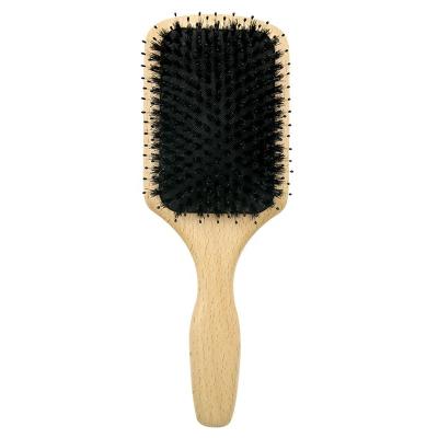 China For Home Use High Quality Bamboo Hair Brush Comb Set Natural Boar Bristle Hair Brush Bamboo Comb For Women for sale