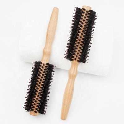 China For Home Use Boar Hair New Product Ideas Natural Hair Brush Pair Around Curling Combs (Diameter 2 Inch+1.6 Inch) For Short To Long Hair for sale