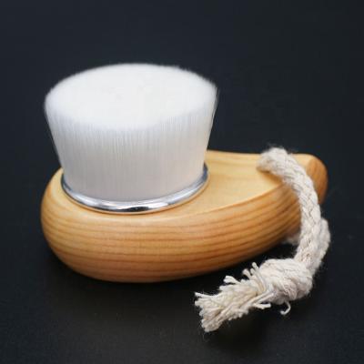 China Classic Bamboo Soft Bristle Massage Facial Bamboo Wooden Handle Face Wash Tool Manual Face Cleansing Brush MLH11 for sale