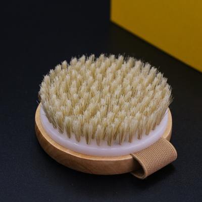 China All Natural OEM 2023 ODM New Wet & Dry Body Brush Boar Hair Natural Soft Dry Skin Exfoliating Beauty Gift LOGO Customized Bath Brush for sale