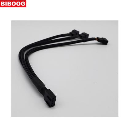 China 4pin computer fan one for three splitter cable for 4pin computer fan for sale