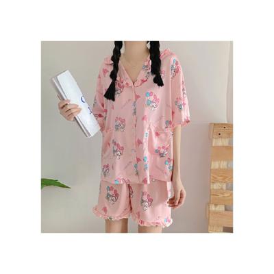 China Wholesale Soft Comfortable Pajamas Women's Loose Short Sleeve Pajamas Two Piece Home Pet Pajamas for sale