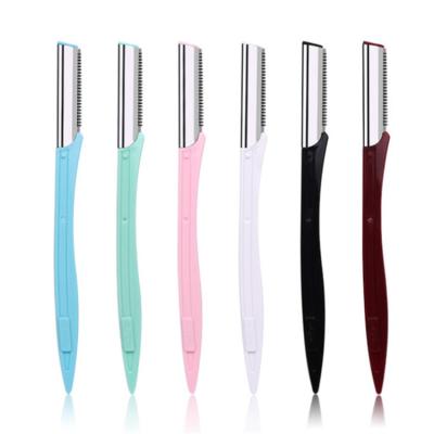 China Black Rose Private Label Stainless Steel/Beauty Eyebrow Shavers Blue/Green/Black/Red/White Women Hair Trimmer Eyebrow Shavers for sale