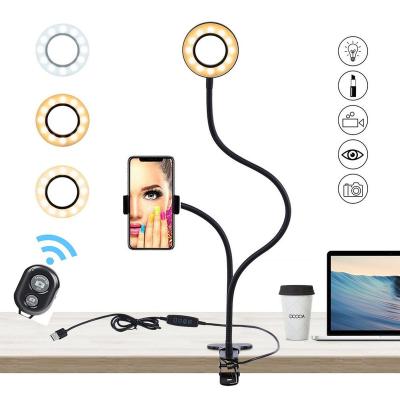 China Hot Selling Photography Selfie Ring Light With Stand 90mm Led Ring Light Ring Light With Tripod Stand for sale